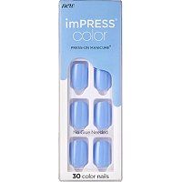 Kiss Baby Why so Blue imPRESS Color Press-On Manicure | Ulta