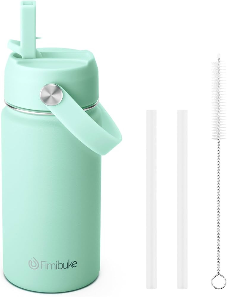 Fimibuke Kids Insulated Water Bottle - 14oz BPA-FREE 18/8 Stainless Steel Travel Tumbler Double W... | Amazon (US)