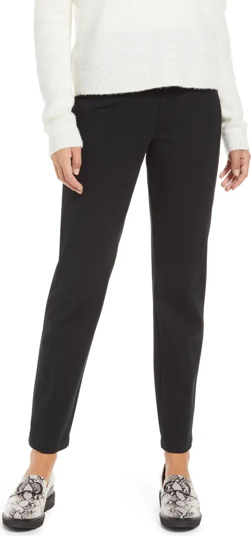 High Waist Straight Leg Ponte Pants | Nordstrom