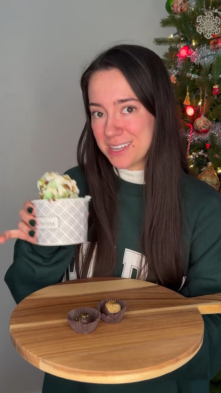 Comment “DUBAI” for the store locator + to learn more about Kilwins Dubai Chocolate products 💚🤎

Kilwins just launched a brand new Dubai Chocolate lineup, so I brought everything home for a cozy little taste test— the Dubai Chocolate Ice Cream Sundae, the Dark Chocolate Truffle, and the Dark Chocolate Buckeye. 

The sundae is pistachio ice cream drizzled in hot fudge and topped with crispy kataifi (pronounced ka-TAY-fee), and the crunch + chocolate combo is so good. The truffle is dense, smooth, and rich with that same hint of pistachio and kataifi. And the buckeye? Think a Dubai-style twist on a classic — chocolatey, creamy, and ridiculously decadent.

All three treats are brand new, and honestly… such a fun little indulgence. If you want to try them yourself, visit your local Kilwins to taste the Dubai Chocolate creations while they’re here. 🍫✨

✨ Comment “DUBAI” or “SHOP” for the store locator + product info.
✨ Follow @rachel.corridean for more main-character moments, movie nostalgia, and everyday style & lifestyle inspo.
.
.
.
@kilwins Kilwins #KilwinsDubaiChocolate #dubaichocolate #AD

I’m Rachel Corridean— Philly-based fashion & lifestyle creator sharing shoppable style inspo, nostalgic movie energy, and everyday main-character moments.

kilwins dubai chocolate sundae, kilwins dubai truffle review, kilwins dubai buckeye, kilwins taste test, dubai chocolate dessert, new kilwins products, pistachio ice cream sundae, kataifi dessert, chocolate review, viral chocolate treats