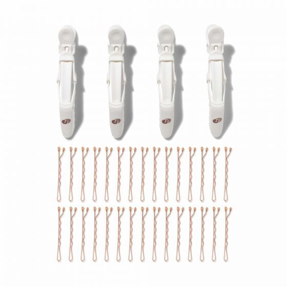 T3 Hair Clip Kit in White/Rose Gold Bobby Pins | T3 Micro (US & CA)
