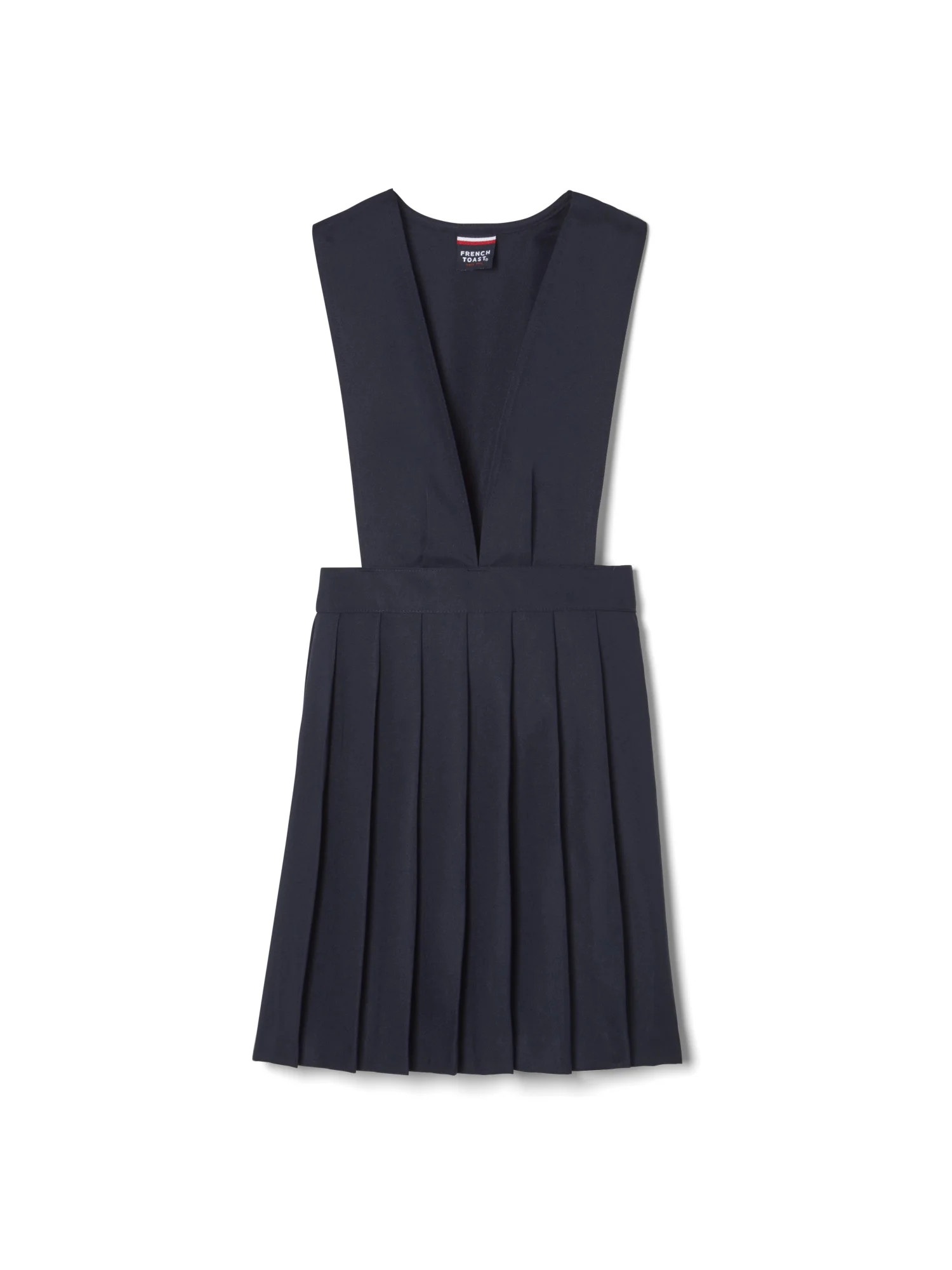 French Toast Girls School Uniform V-Neck Pleated Jumper, Sizes 4-20 & Plus | Walmart (US)