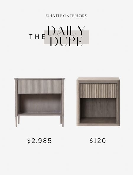 today’s daily dupe! 

mcgee & co colbert nightstand dupe, designer dupe, look for less, wood nightstand, fluted drawer nightstand, nightstand with open shelf, home decor, bedroom decor 

#LTKsalealert #LTKhome