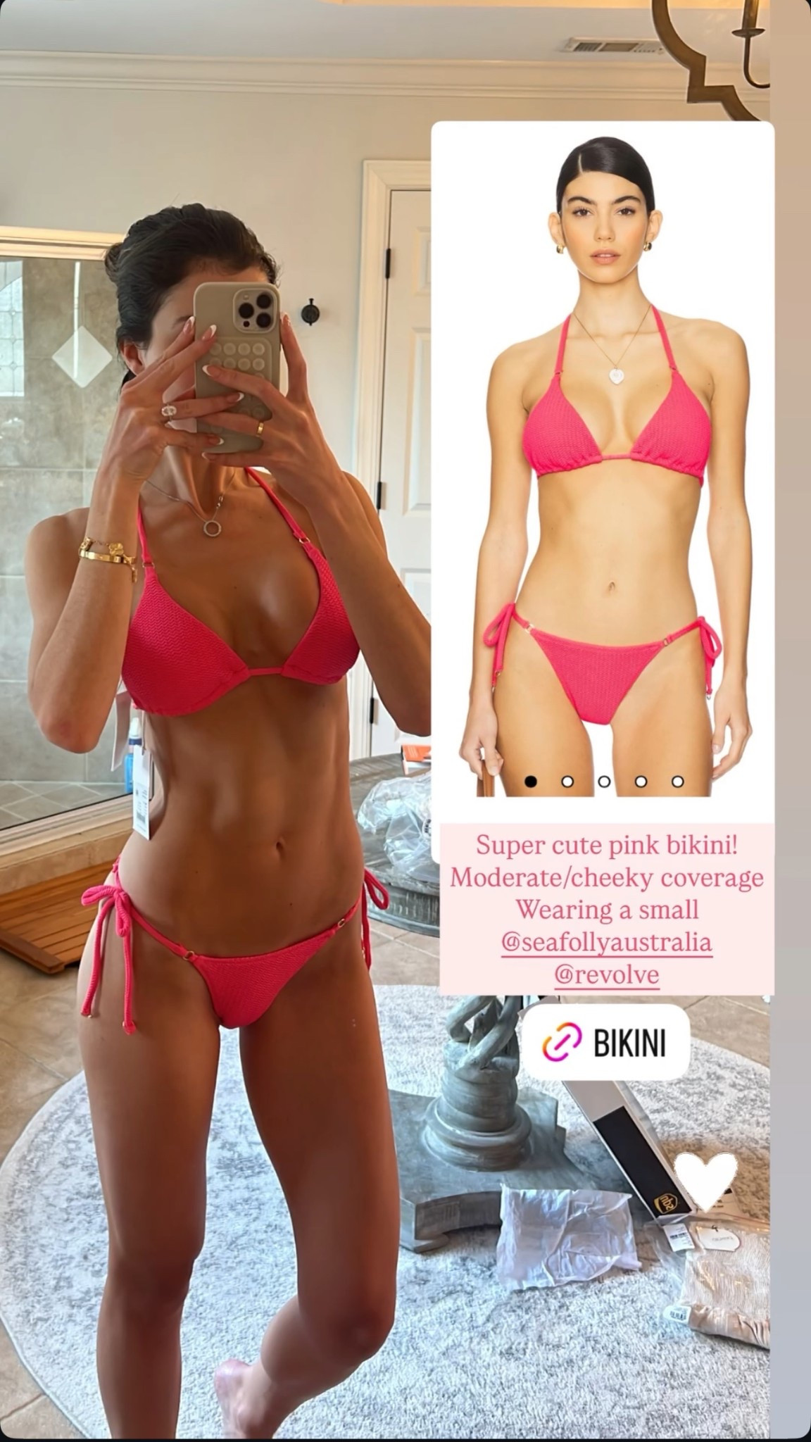 Super cute pink bikini. Wearing a small. 

#LTKSwim #LTKSeasonal