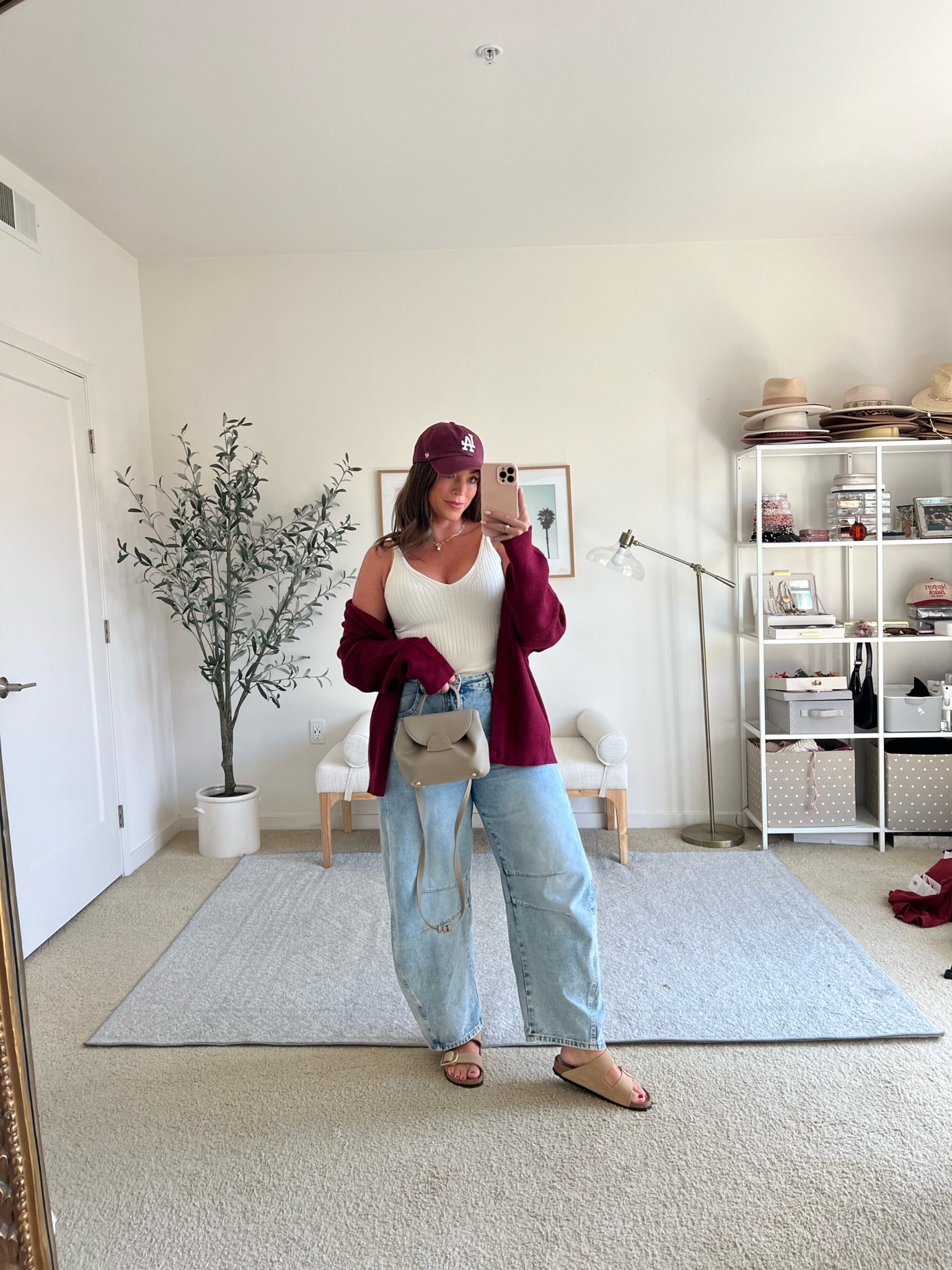 Super casual fall outfit 🍒🍂

Cardigan is super high quality, size
Medium 
Tank US6
Jeans I sized up one size! 

#LTKFindsUnder50 #LTKMidsize