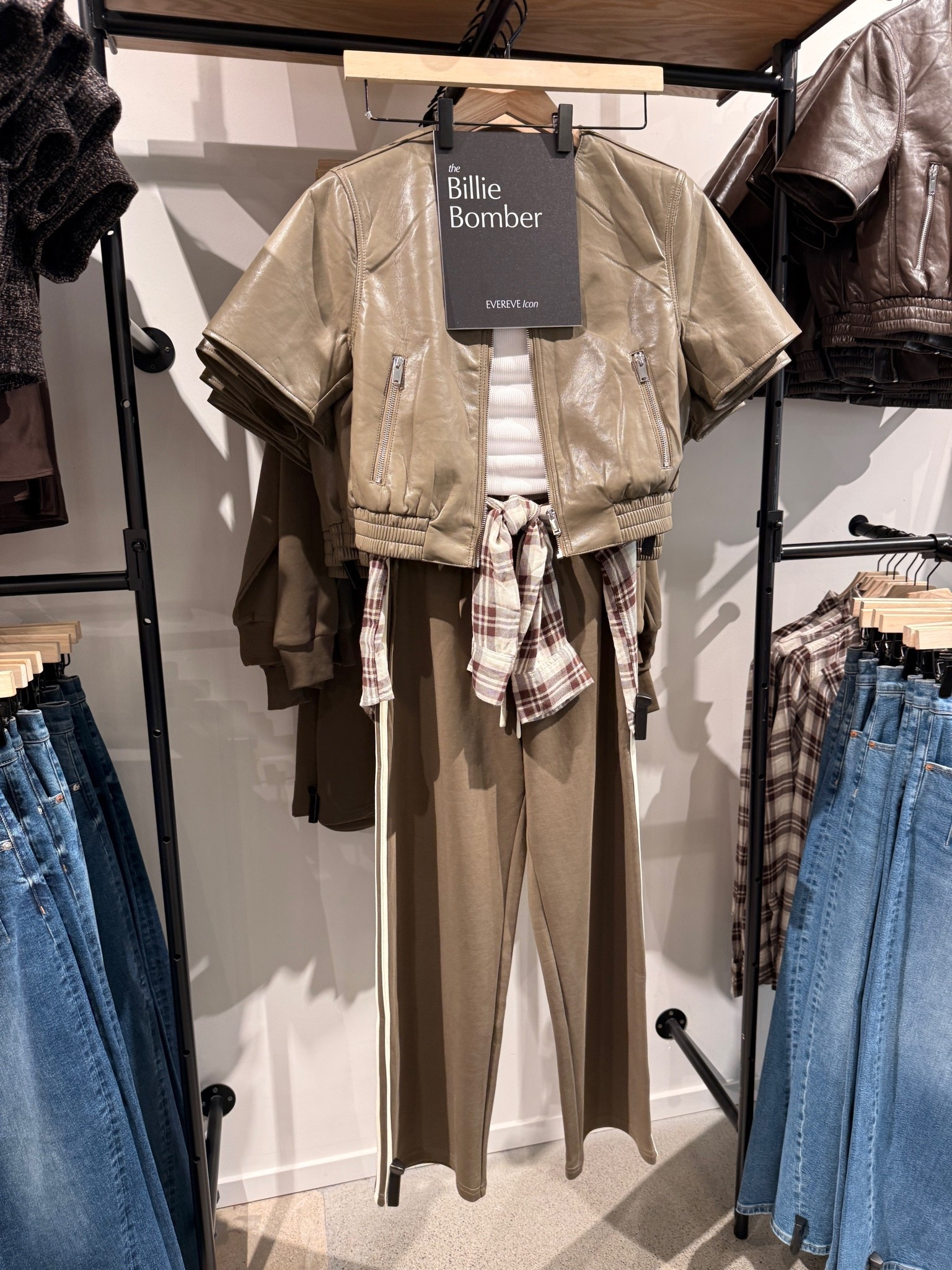 I have this jacket from earlier this year in the cream color and I love this whole outfit so much, I think I might order it myself! I would go true to size and everything with the XS

#LTKootd #LTKTravel #LTKPetite