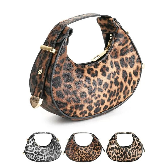 Deago Bolso de Mano con Estampado de Leopardo para Mujer, Bolso de Mano con Asa Superior de Guepa... | Walmart (US)