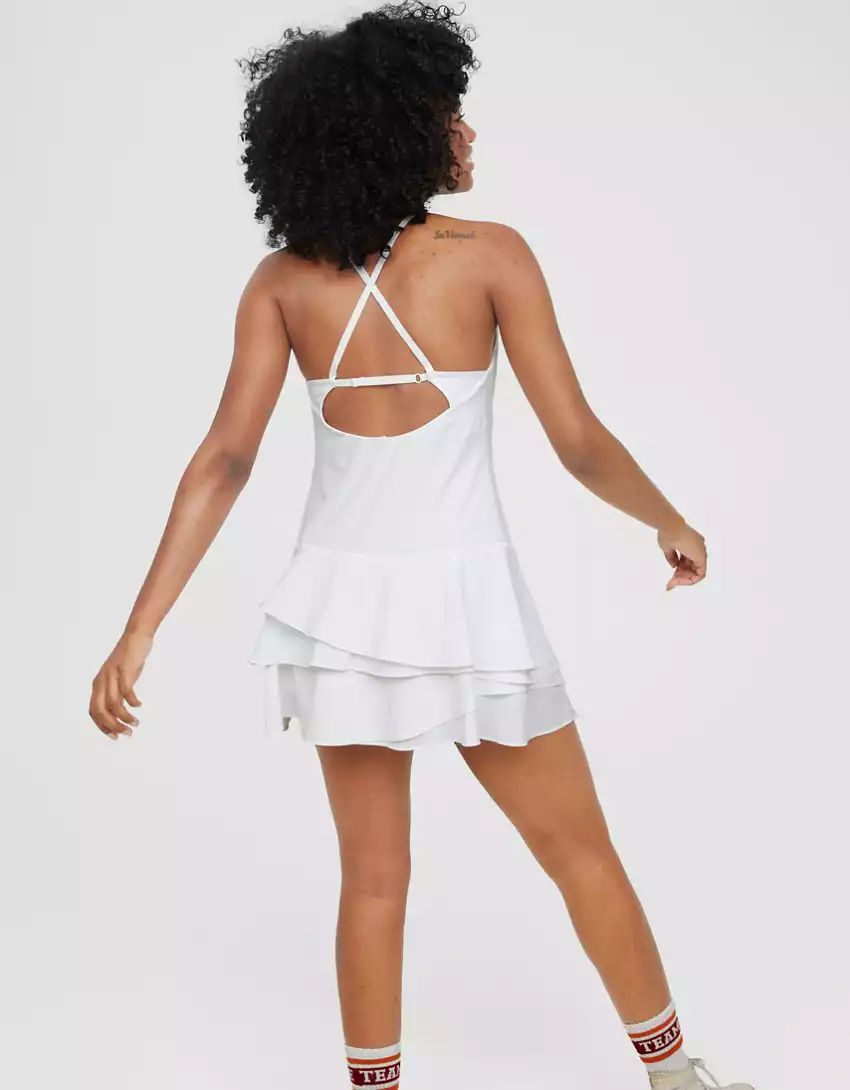 OFFLINE By Aerie Maggie Ruffle Exercise Dress | American Eagle Outfitters (US & CA)