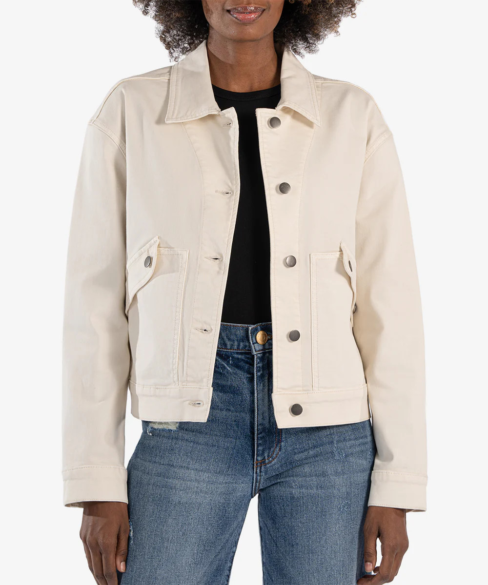 Jenna Crop Twill Jacket - Kut from the Kloth | Kut From Kloth