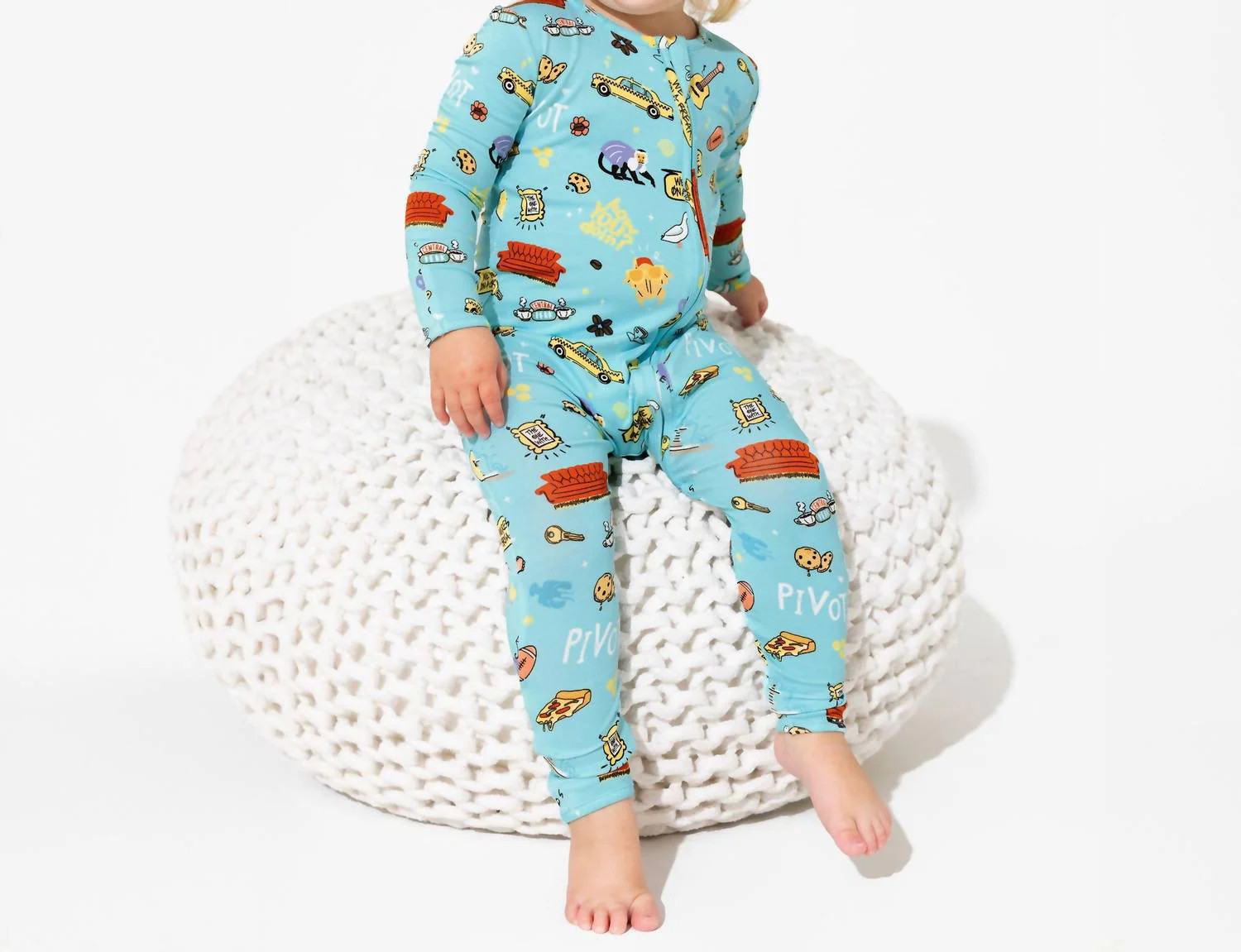Newborn Bamboo Convertible Footie In Blue Multi | Shop Simon