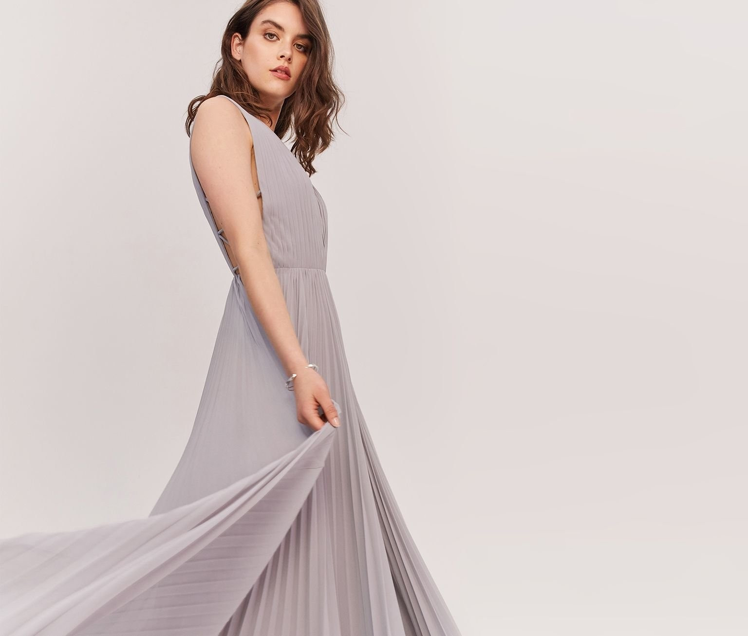 FABRIC & COLOR Light Georgette | Pale Grey | Fame and Partners