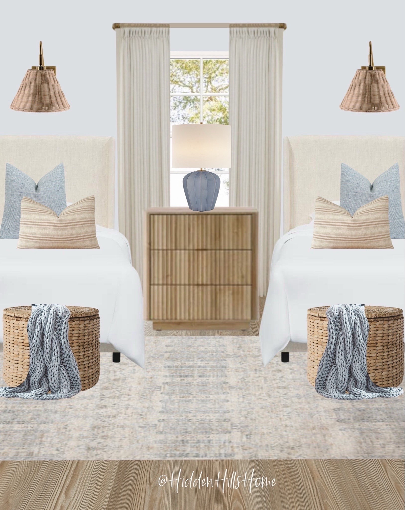 Shared bedroom mood board, shared coastal room decor, bedroom design, cute bedroom, lake house bedroom #bedroom #bedroom 

#LTKHome #LTKSaleAlert #LTKStyleTip