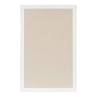 DesignOvation Bosc White Pinboard Memo Board | The Home Depot