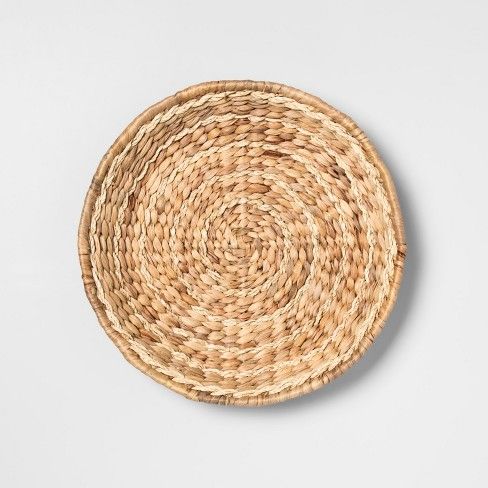 14.5" Seagrass Fiber Round Wall Art Natural/White  - Opalhouse™ | Target