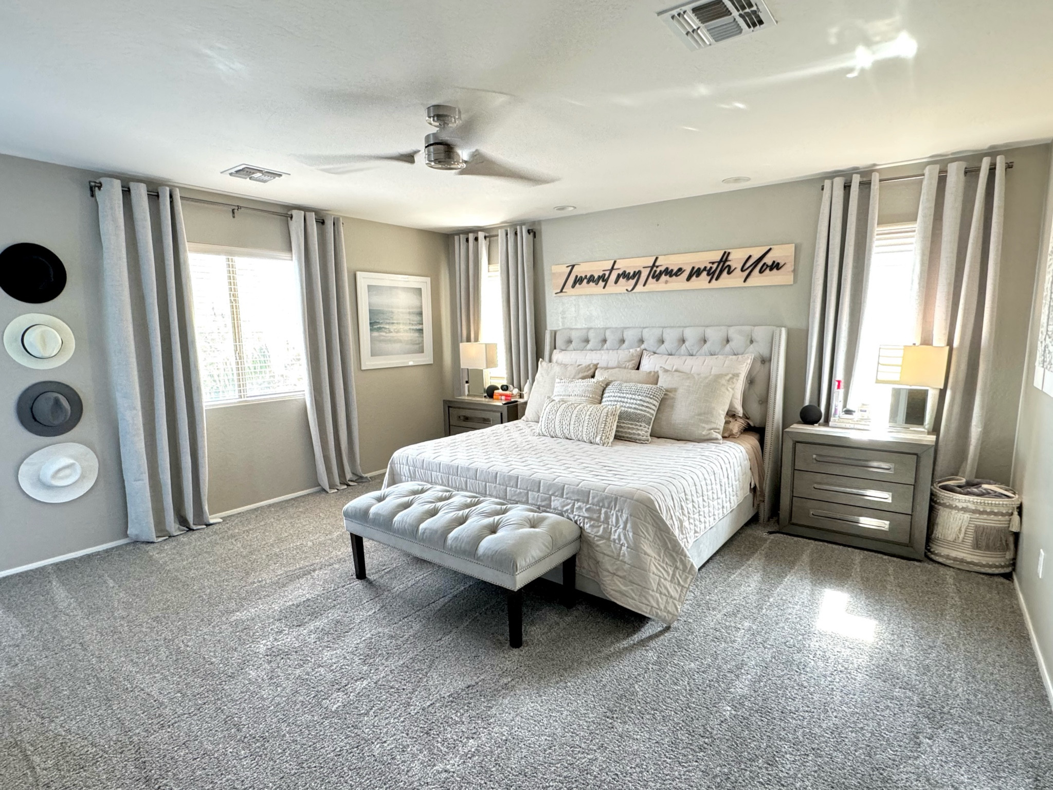 Summer bedroom neutral decor with a cream quilt, blackout curtains from amazing and the best sheets ever from Sheex. Obsessed  

#LTKHome #LTKStyleTip #LTKSeasonal