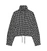 Women Polka Dot Jacket Stand Collar Cropped Jackets Zip Up Coat Casual Fashion Coat Fall Spring J... | Amazon (US)