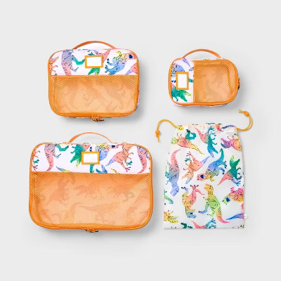 Kids' 4pc Packing Cube Set Dino - Cat & Jack™️ | Target