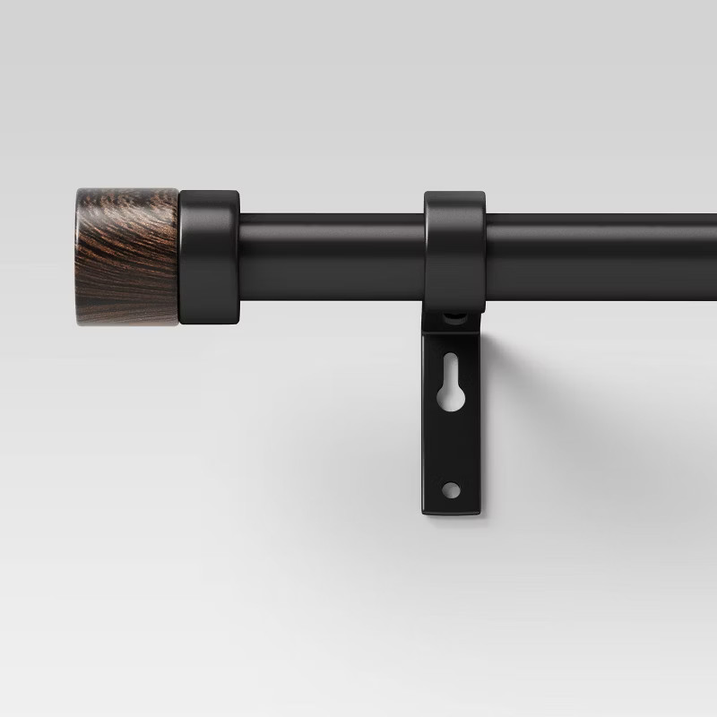 Walnut Wood Cap Curtain Rod - Project 62™ | Target