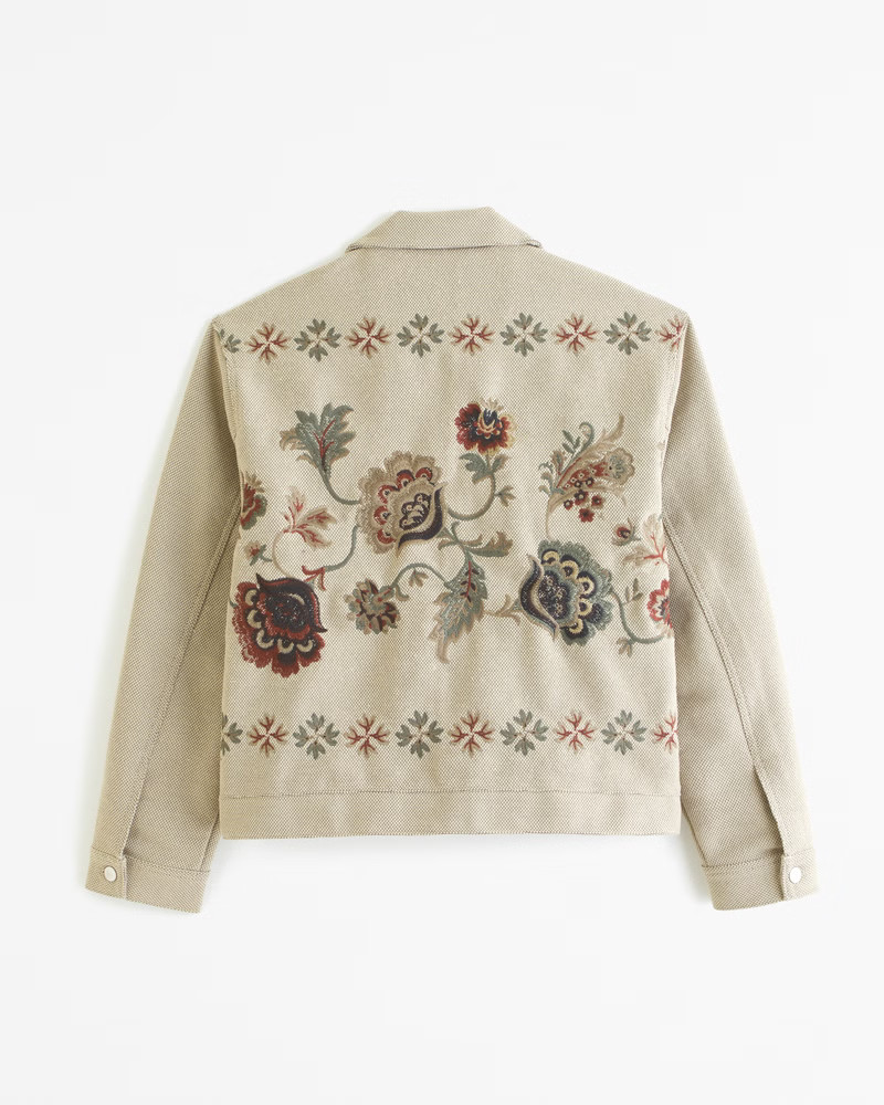 Handcrafted Cropped Trucker Jacket | Abercrombie & Fitch (US)