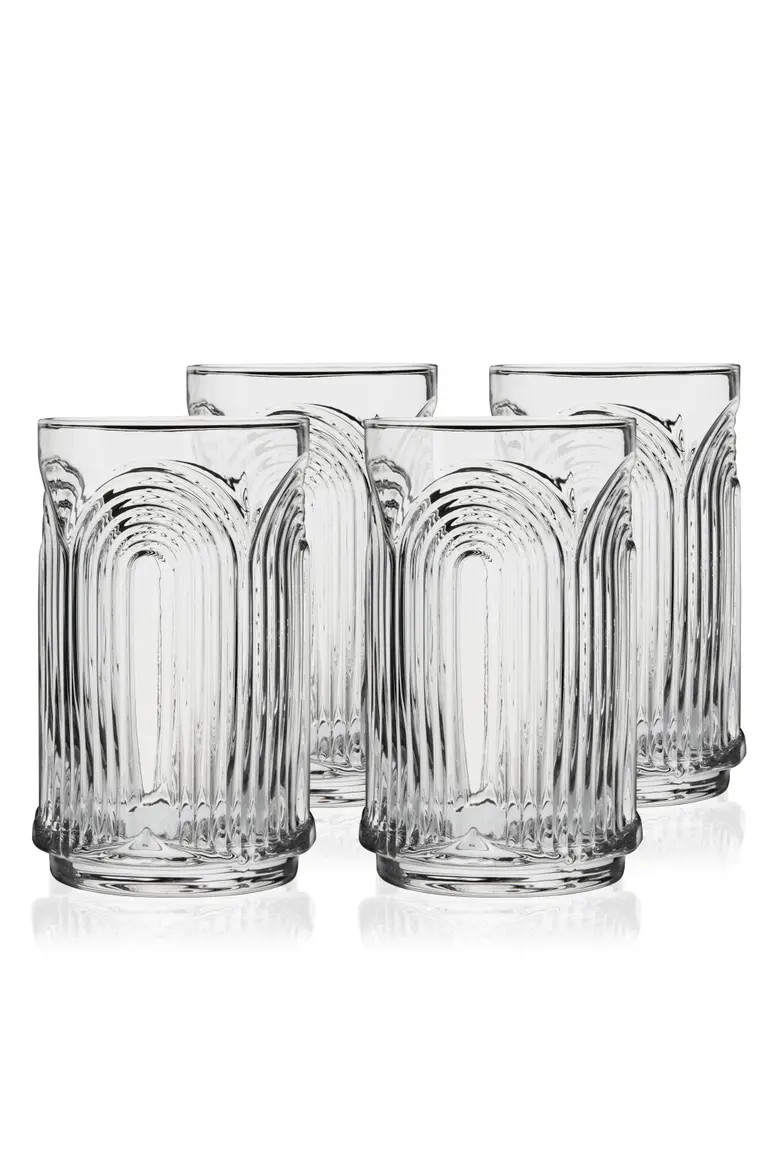 Deco Beau Crystal Highball Glasses Set of 4 | Nordstrom | Nordstrom