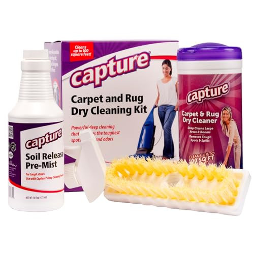 Capture Carpet Total Care Kit 100 - Home Couch and Upholstery, Car Rug, Dogs & Cats Pet Carpet Cleaner Solution - Strength Odor Eliminator, Stains Spot Remover, Non Liquid & No Harsh Chemical | Amazon (US)