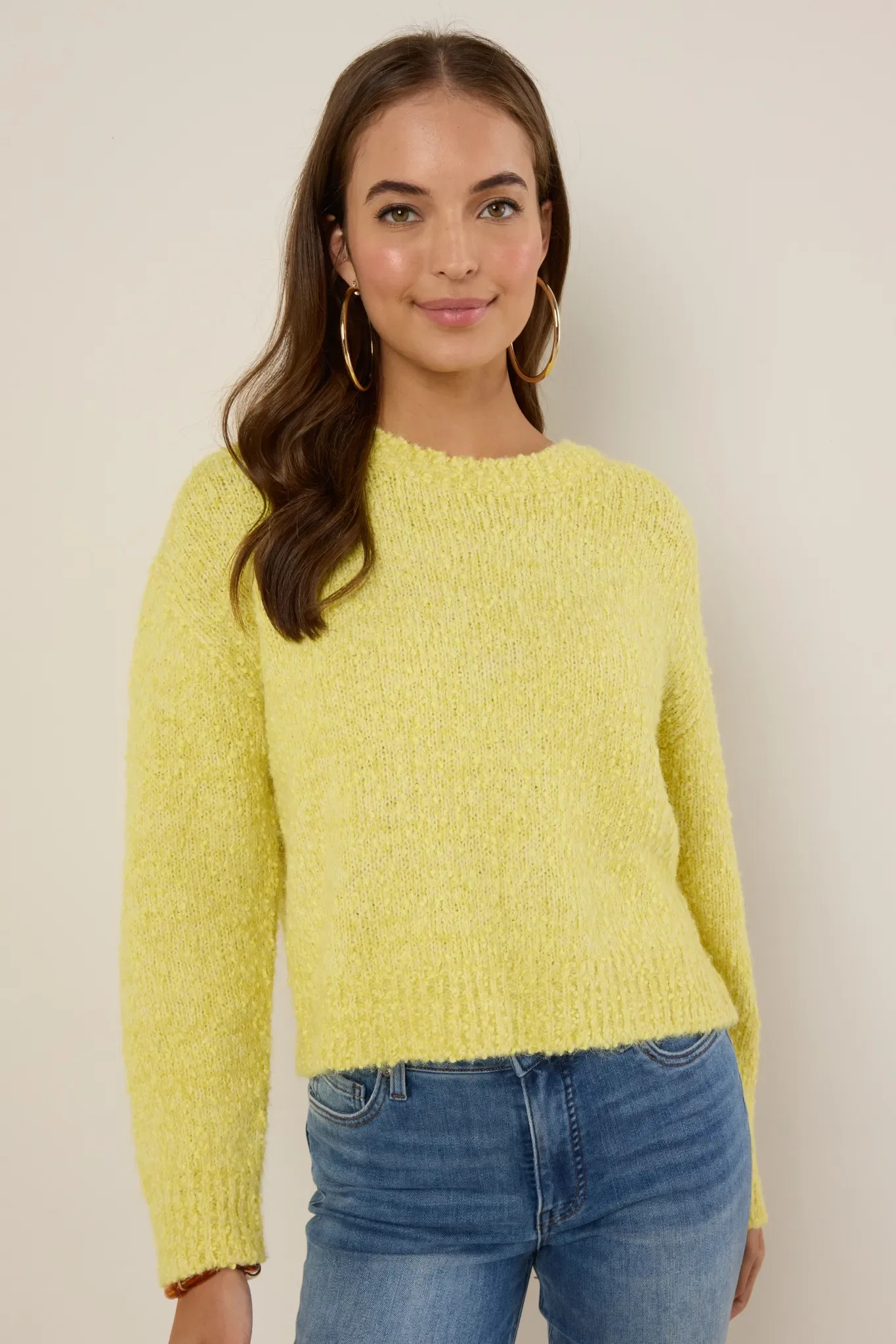 Irene Yellow Knit Sweater | Avara