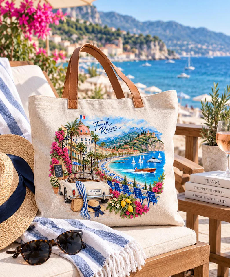 French Riviera Watercolor PNG, C\u00f4te d\u2019Azur Travel Art, Nice France PNG, French Riviera ... | Etsy (Global)