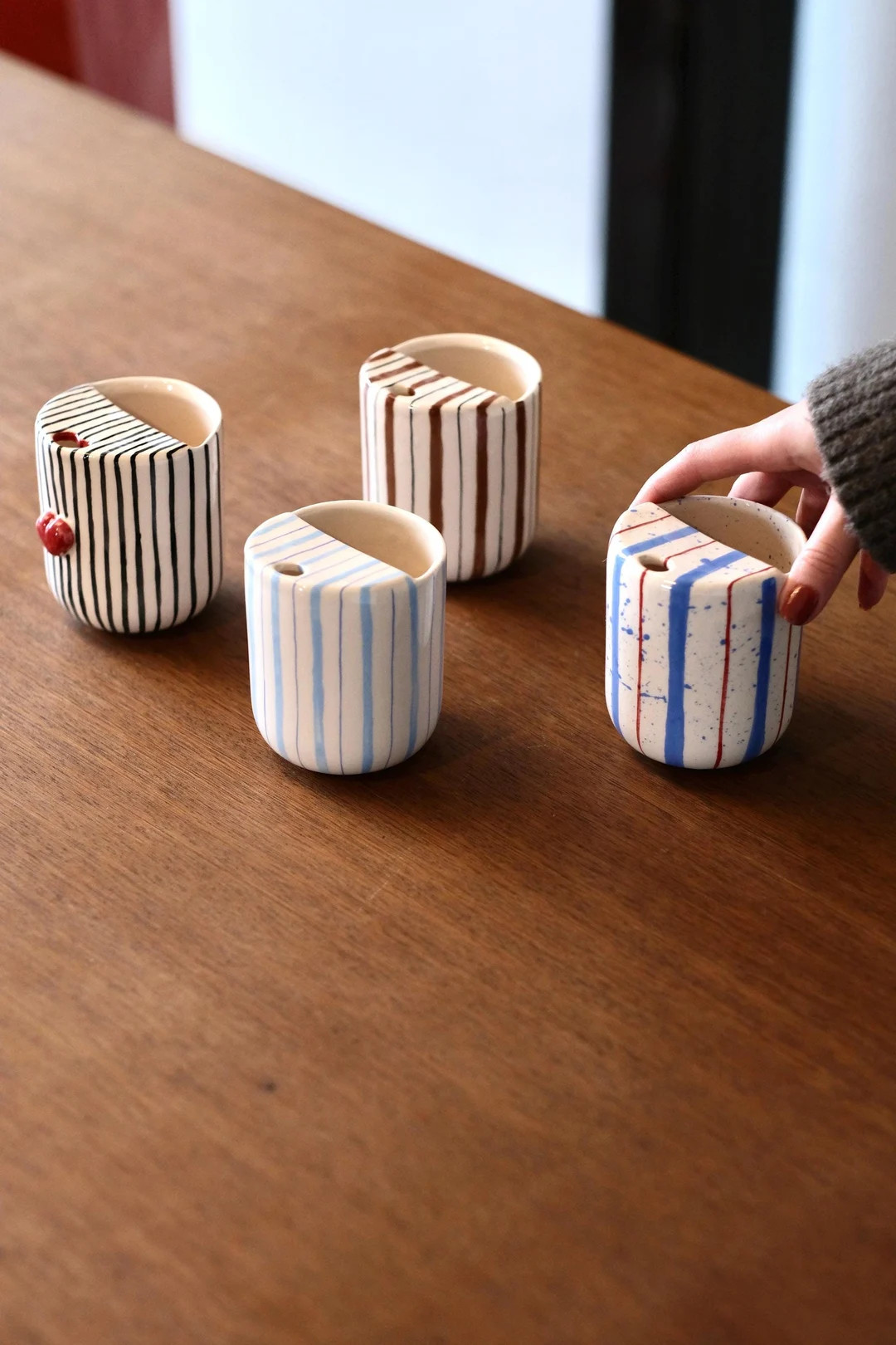 Custom Travel Tumbler, Minimalist To-go Cup, Hand Thrown Pottery Mug, Rustic Sip Mug, Lemonade Cu... | Etsy (US)