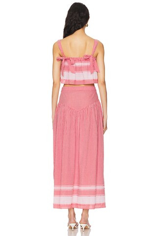 Judy Midi Dress in Red & White | Revolve Clothing (Global)