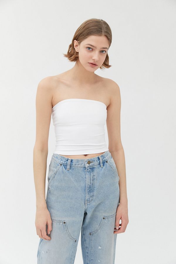 UO Tal Cropped Tube Top | Urban Outfitters (US and RoW)
