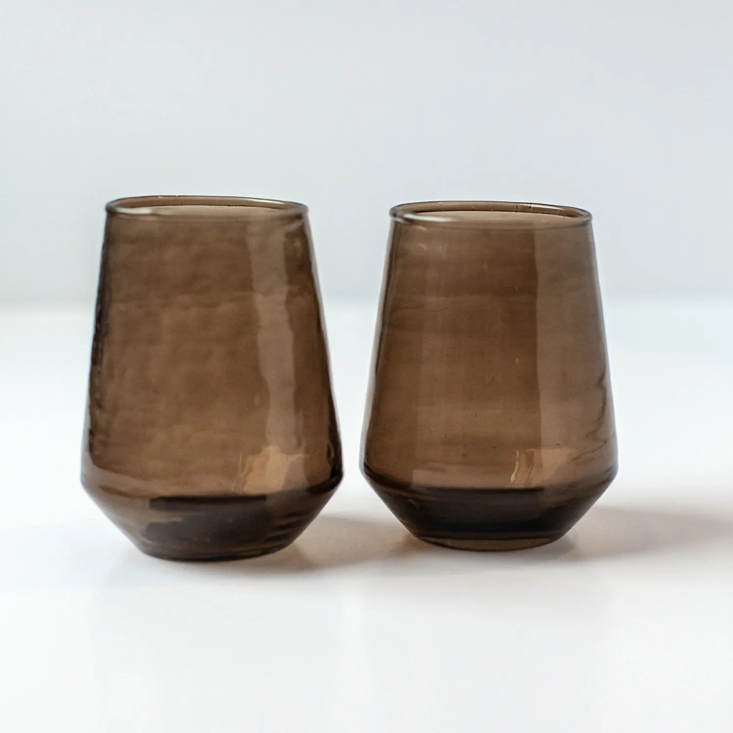 Powered by People Handblown Hammered Tumbler Glasses, Set of 4 | Sur La Table