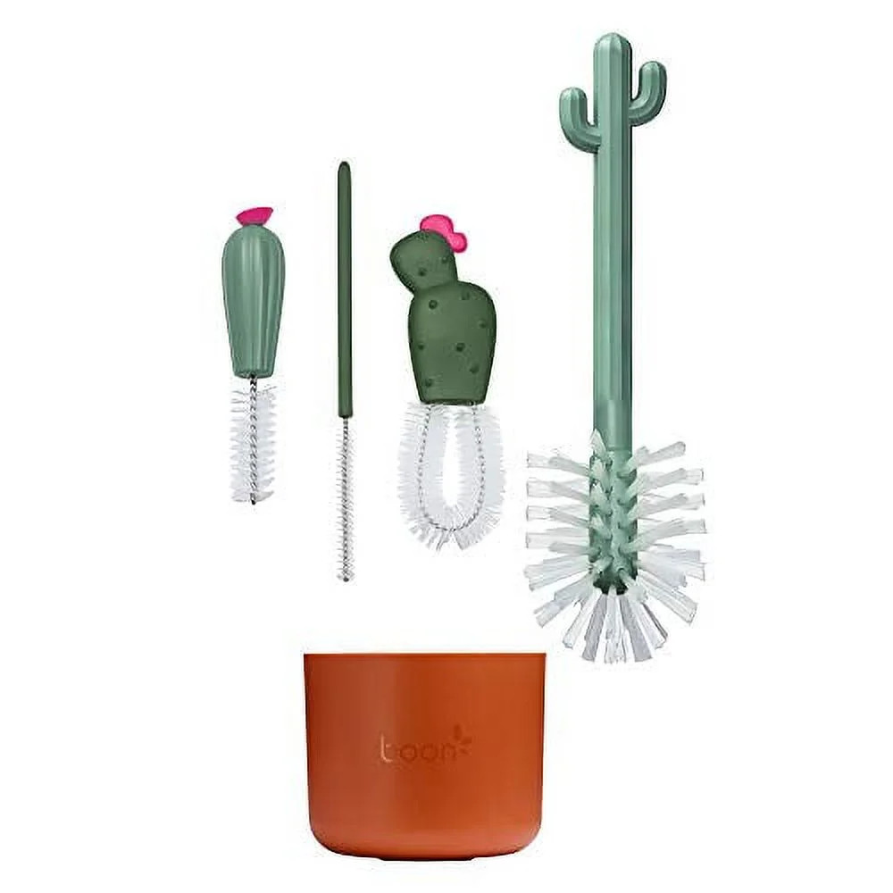 Boon Cacti Bottle Cleaning Brush Set - Includes Bottle Brush, Nipple Brush, Detail Brush, and Str... | Walmart (US)