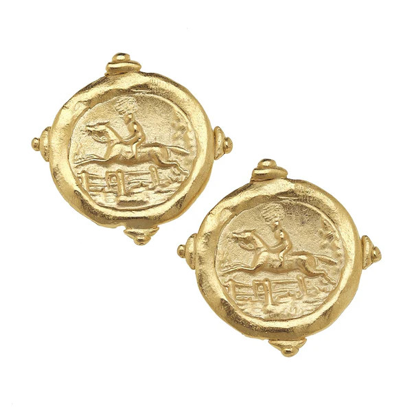 Equestrian Intaglio Studs | Susan Shaw