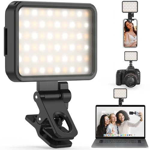 Selfie Light with 84 LED & 3 Light Modes - Rechargeable Clip for iPad, Camera, Laptop & More | Amazon (US)
