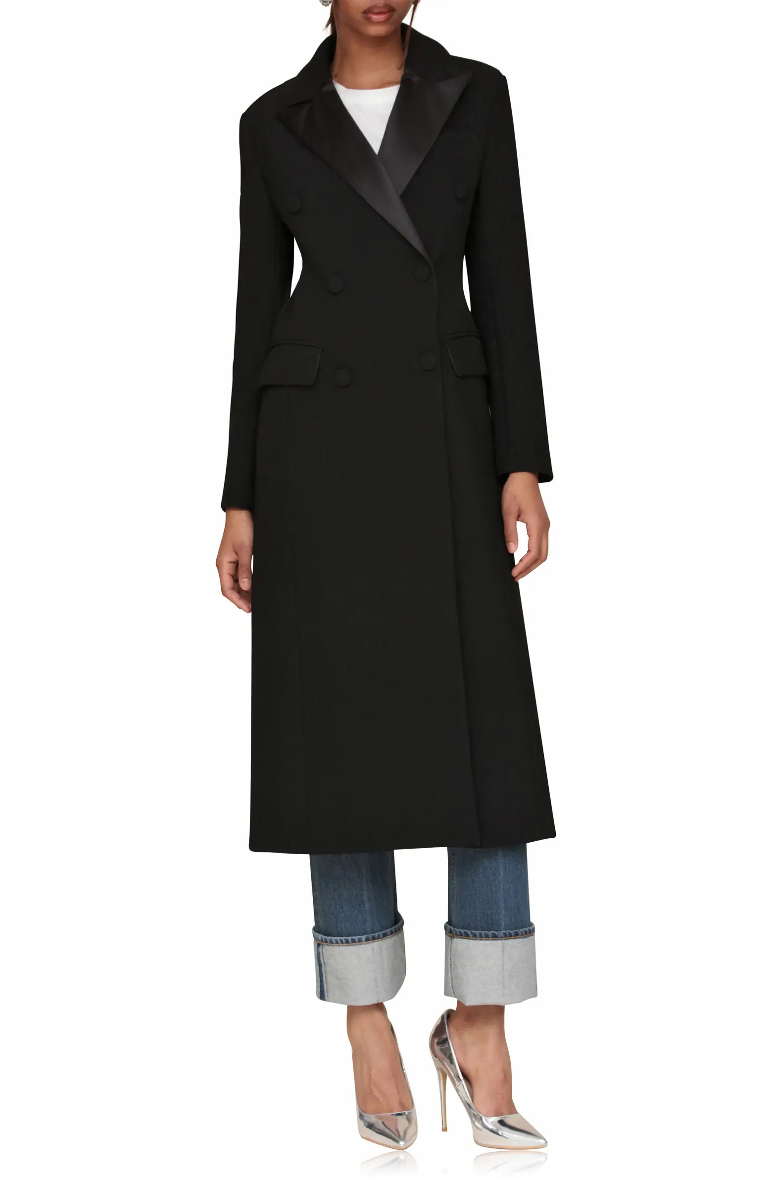 Avec Les Filles Tuxedo Hourglass Tailored Coat | Nordstrom | Nordstrom
