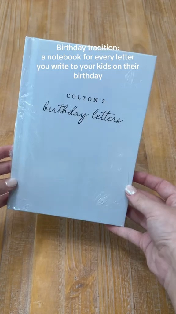 Customized birthday letter notebook! A great way to keep all of your kids birthday letter in one place & to gift them in the future 🥰

#LTKbaby #LTKfamily #LTKFind