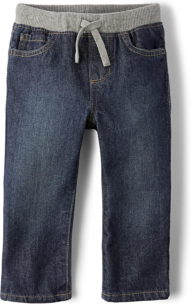 Amazon.com: The Children's Place Baby Boys' Pull On Straight Jeans, Liberty Blue, 12-18 Months: C... | Amazon (US)