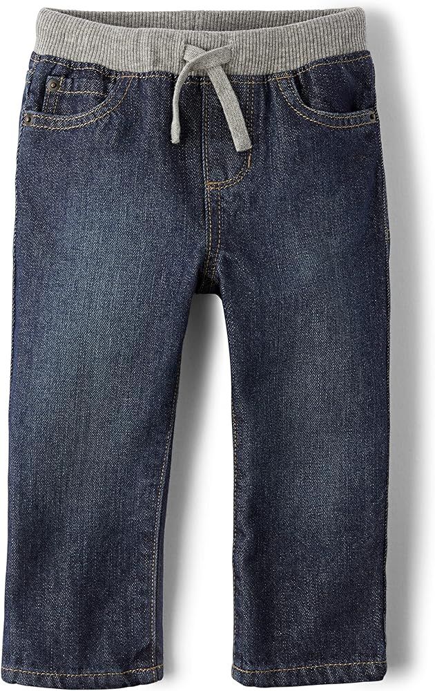 The Children's Place Boys Baby and Toddler Pull on Straight Jeans | Amazon (US)