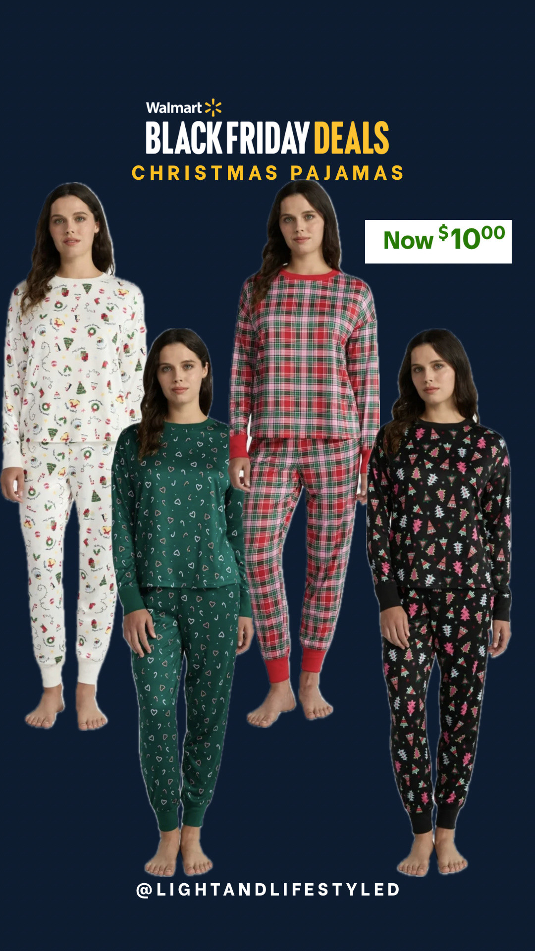 Walmart Black Friday sale on Christmas pajamas!!!🎁 Only $10!!!

Christmas Eve pajamas, sleep, Christmas, holiday, winter fashion, Walmart fashion

#LTKCyberWeek #LTKSaleAlert #LTKHoliday