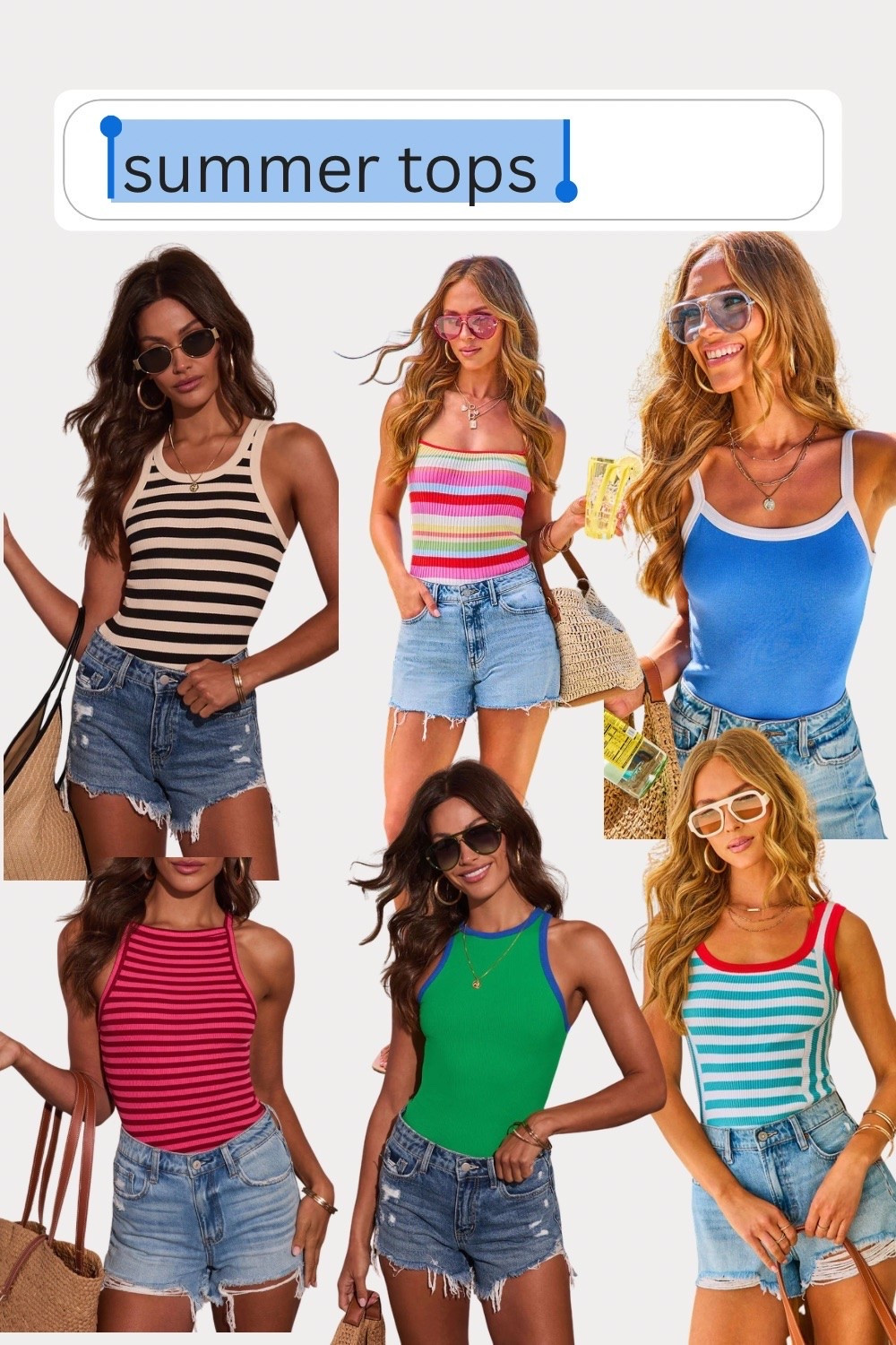 Summer tops I’m currently obsessed with! 

My code: DANNA35 is good through May 31st. 

Summer tops // tank tops // vacation tops // bright colors // tops  // VICI // summer ootd

#LTKootd #LTKSaleAlert #LTKTravel