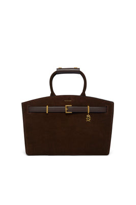 Milan Tote (Chocolate Suede) | Holland Cooper