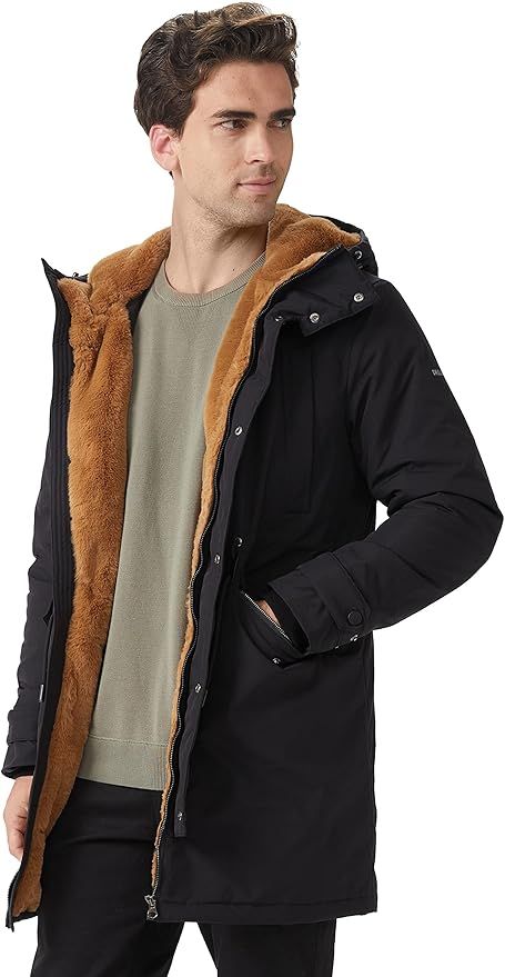 Orolay Men's Winter Thicken Parka Jacket Warm Hooded Coat with Fleece Lined | Amazon (US)