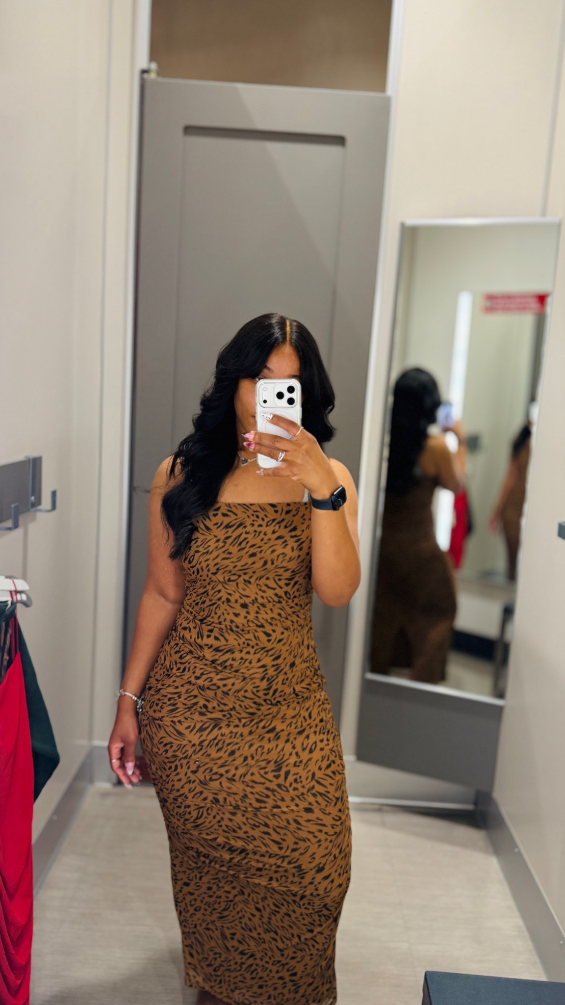 Wearing a size Xs. This one is a bit more loose than the red color I tried on. 

#LTKFindsUnder50 #LTKSaleAlert