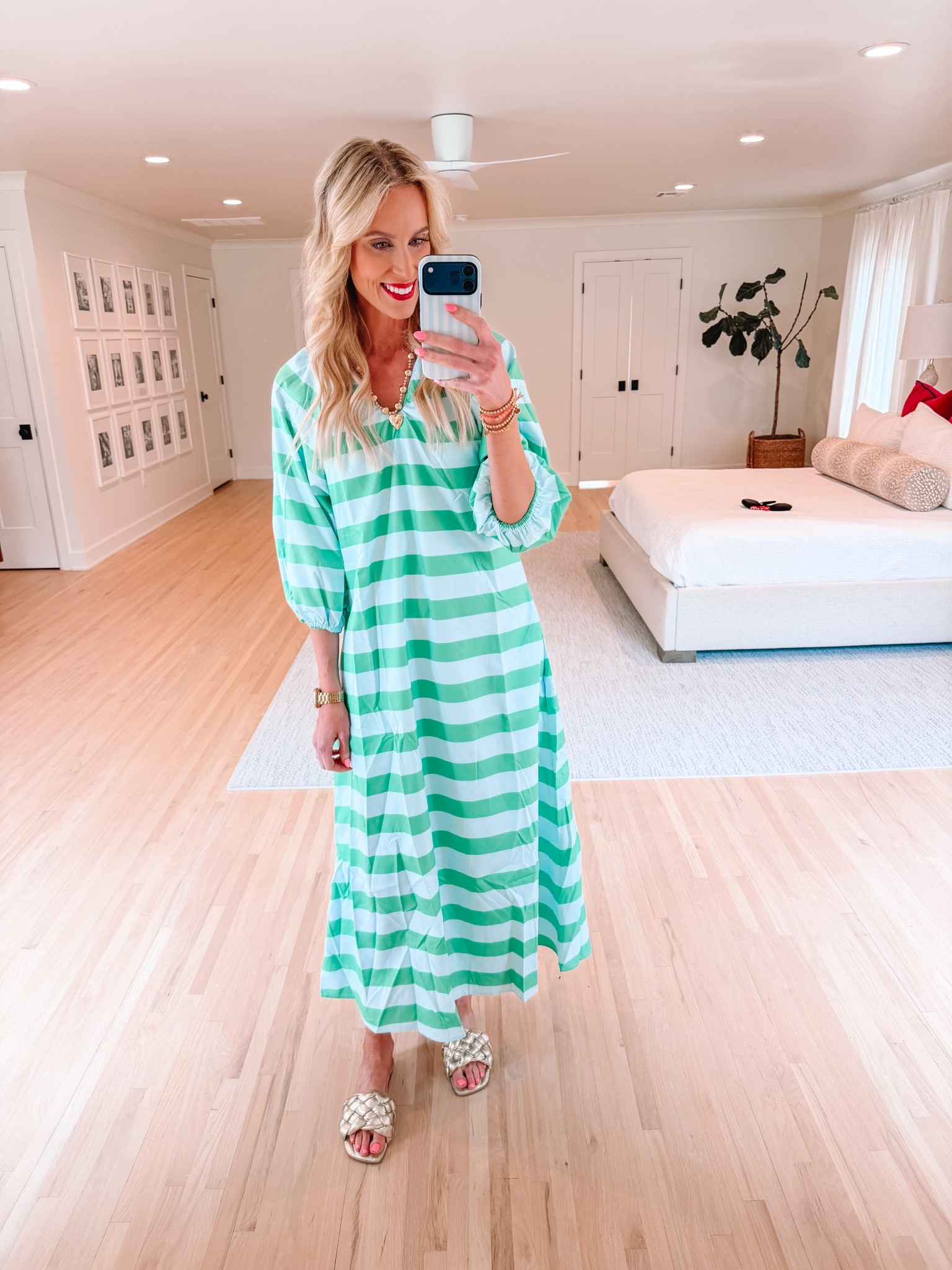 Loving this oversized maxi dress from Amazon! 

Striped dress / Classic style / Braided sandals / Summer style

#LTKgrwm #LTKdayinmylife #LTKootd