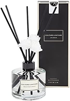 CULTURE & NATURE Reed Diffuser 6.7 oz ( 200ml ) English Pear & Freesia Scented Reed Diffuser Set | Amazon (US)