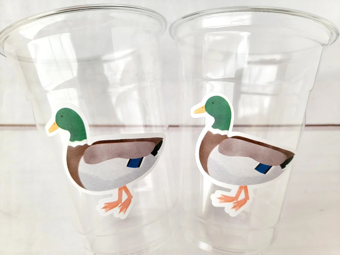 DUCK PARTY CUPS - Duck Birthday Duck Party Duck Baby Shower Duck Party Cups Duck Decorations Duck... | Etsy (US)