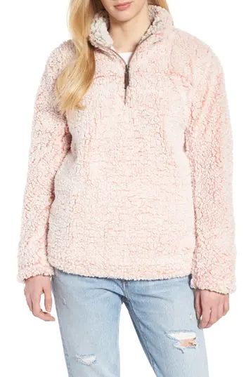 Women's Thread & Supply Wubby Fleece Pullover, Size Small - Pink | Nordstrom