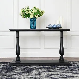 Abbyson Leo Acacia Wood Console Table | Bed Bath & Beyond