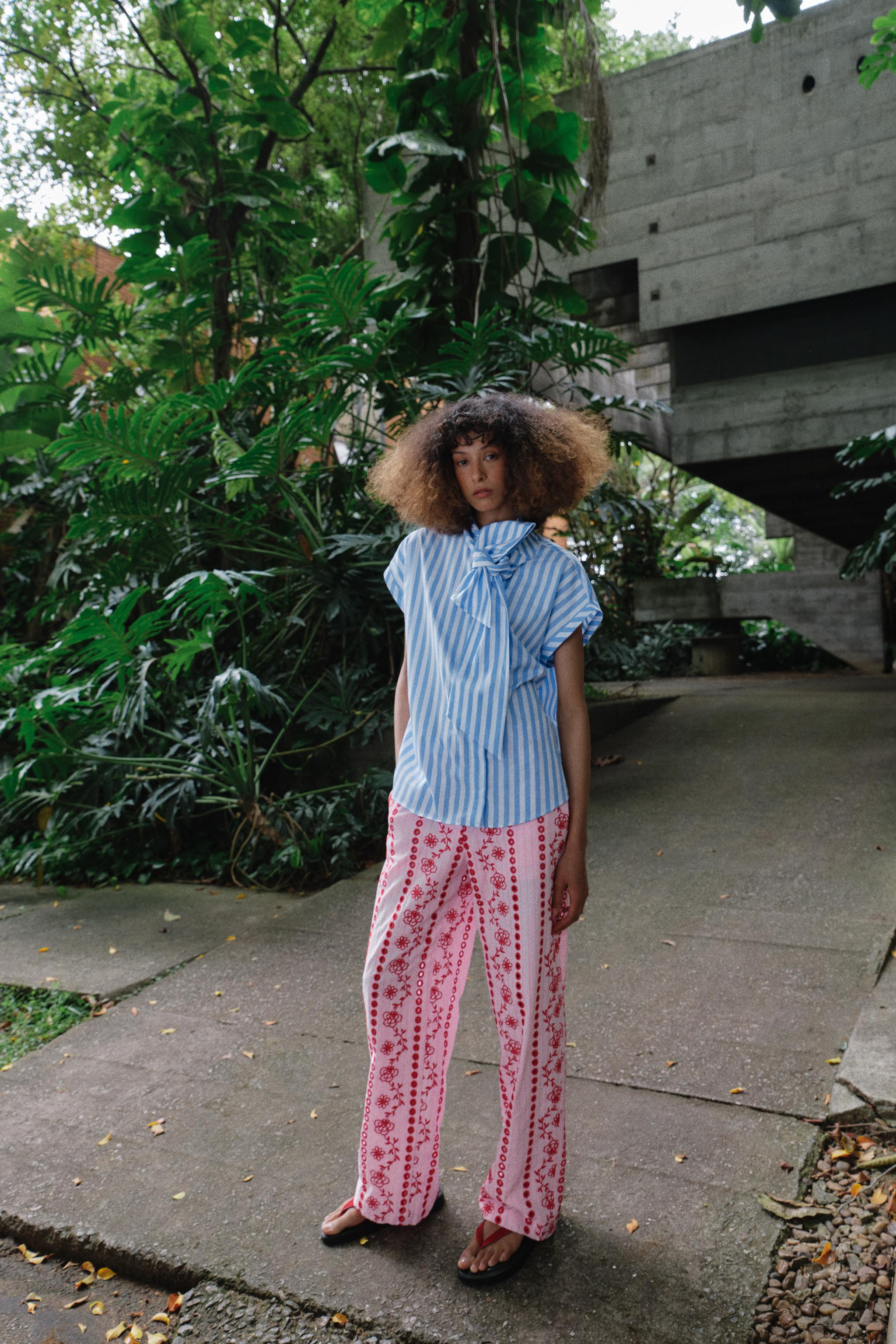 PANTS WITH OPENWORK EMBROIDERY | Zara US