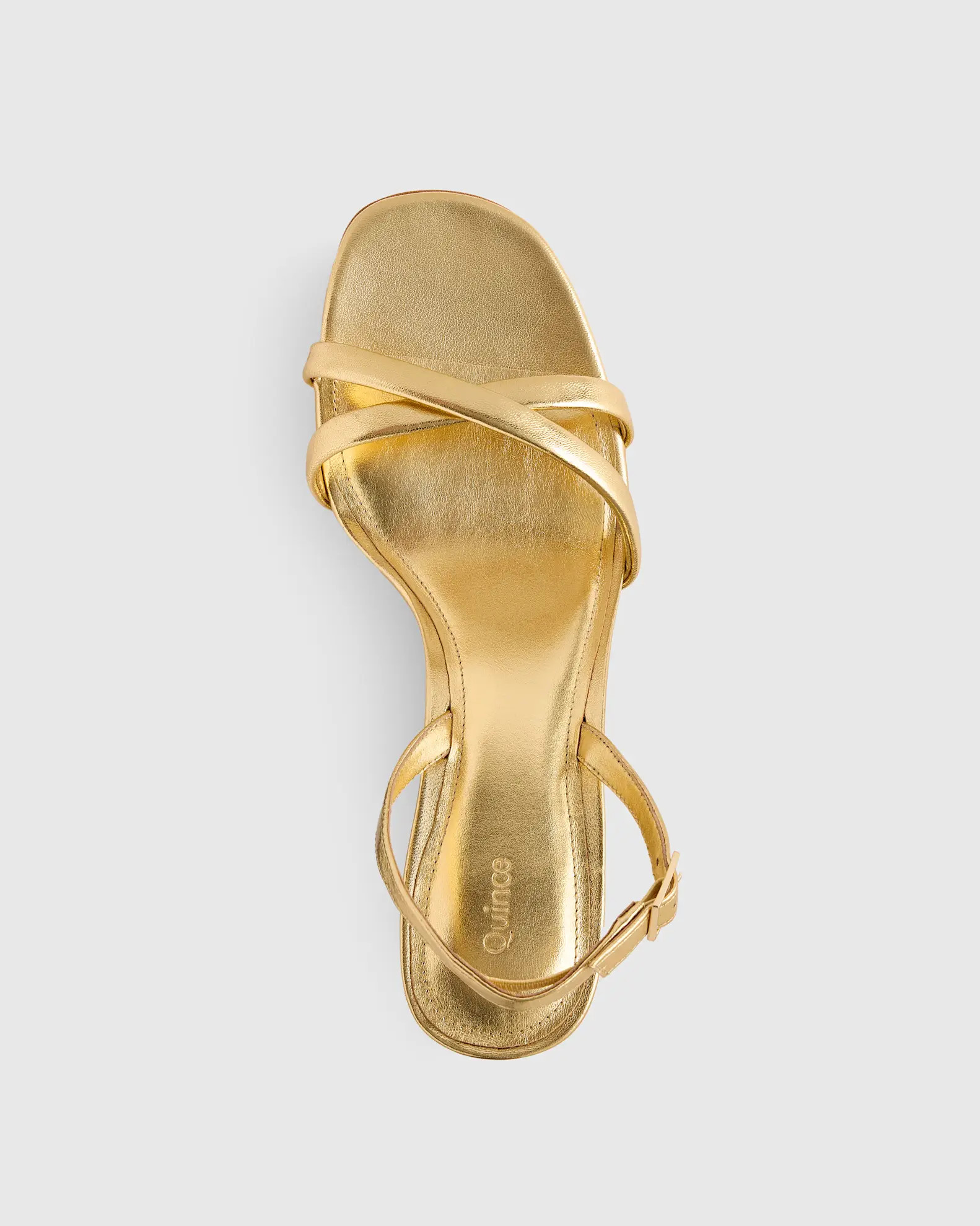 Italian Leather 75mm Slingback Heeled Sandal | Quince
